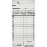 Zeitregistrierkarten 4 Wochen 5811 100er Pack