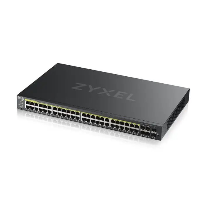 Zyxel Switch GS2220-50HP, 44x Gigabit PoE + Ports, 4x Combo,2x SFP, managed L2