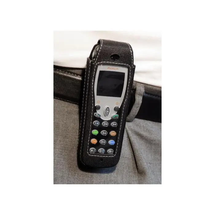 CasYy Nylontasche für Avaya DECT IH4 / FC4 / D4 mit Rotationsclip, schwarz