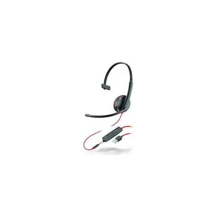 Poly Headset Blackwire C3215 monaural USB und 3,5 mm Klinkenstecker