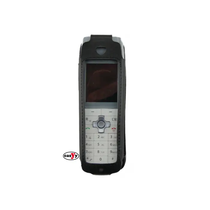 Funkwerk Ledertragetasche für D11/FC11, schwarz mit Sichtfenster