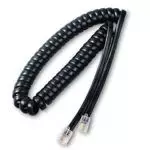 Hörerkabel 4-polig, 4-adrig schwarz 1,5 m