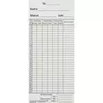 Zeitregistrierkarten 1 Monat für ARA-Quick, 5836