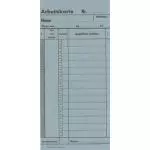 Zeitregistrierkarten, Arbeitskarte f. TR, 5916