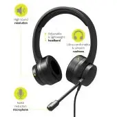 Port Designs HEADSET COMFORT OFFICE USB-A & USB-C